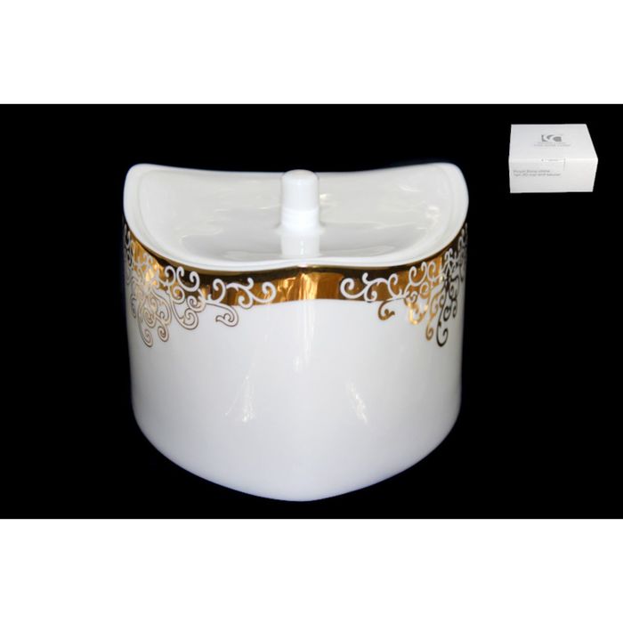 Сахарница с крышкой "Золотой орнамент" в подарочной упаковке