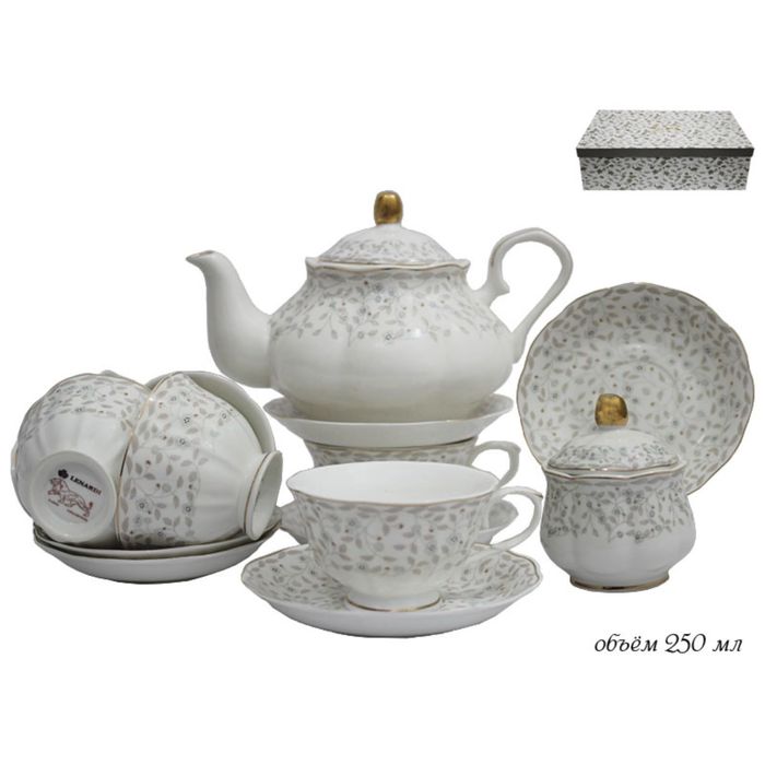 Чайный сервиз "Милен" в подарочной упаковке, 16 предметов