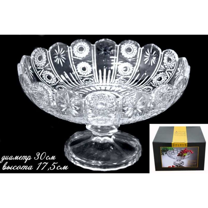 Фруктовница на ножке в подарочной упаковке, 30 см