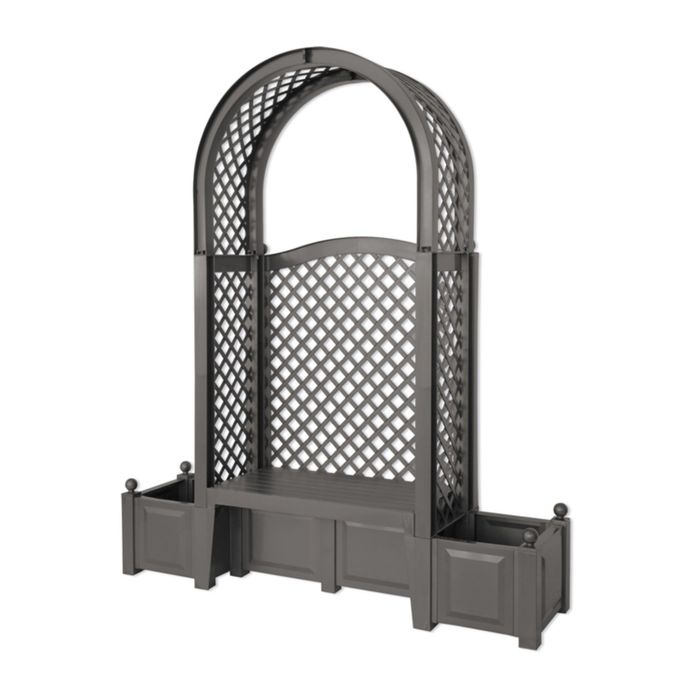 Скамья-шпалера садовая со спинкой 174 х 49 х 207 см, двухместная, разборная, "Амстердам"