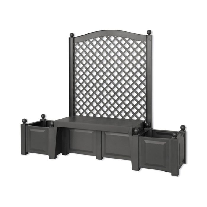 Скамья-шпалера садовая со спинкой 174 х 49 х 207 см, двухместная, разборная, "Копенгаген"