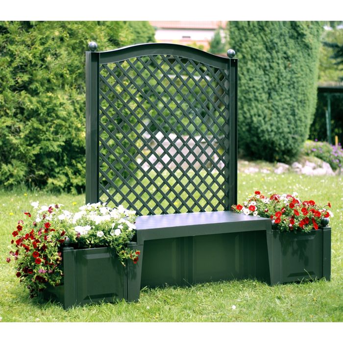 Скамья-шпалера садовая со спинкой 174 х 49 х 207 см, двухместная, разборная, "Копенгаген"