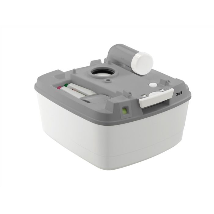 Биотуалет Porta Potti Qube 365, жидкостный, нижний бак 21 л, верхний бак 15 л, белый