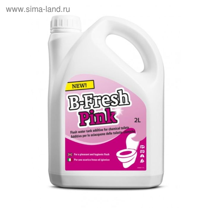 Жидкость для биотуалета B-Fresh Pink, 2 л жидкость для биотуалета b fresh blue 2л