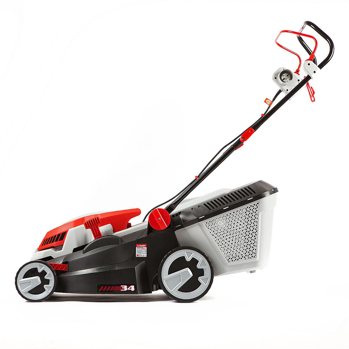 Газонокосилка "ЗУБР" ЗГКЭ-34-1100, роторная, 1100 Вт, ширина/высота 34 см/20-70 мм, 25 л