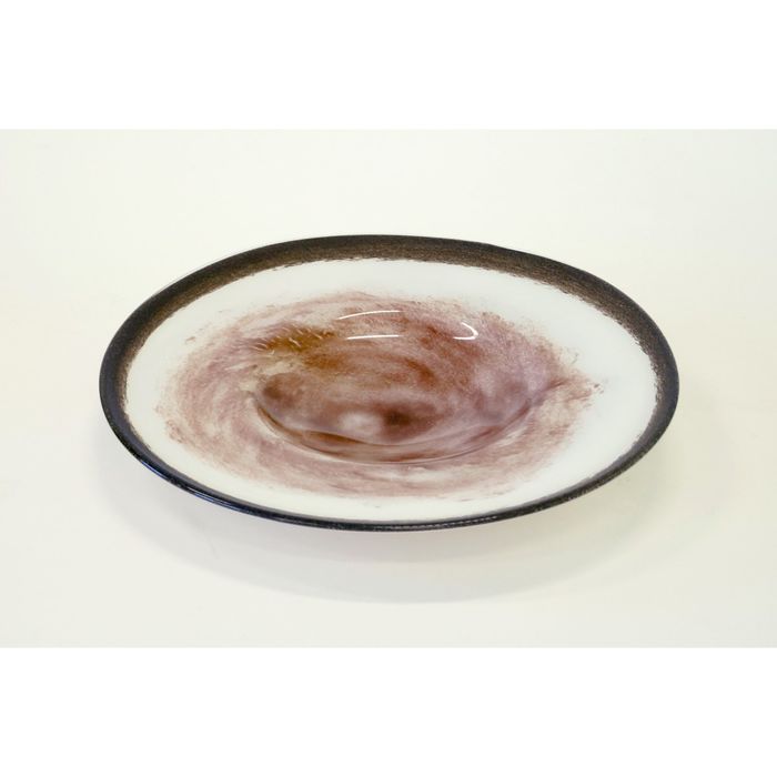 Декоративная гутная ваза "Ильмис" блюдо