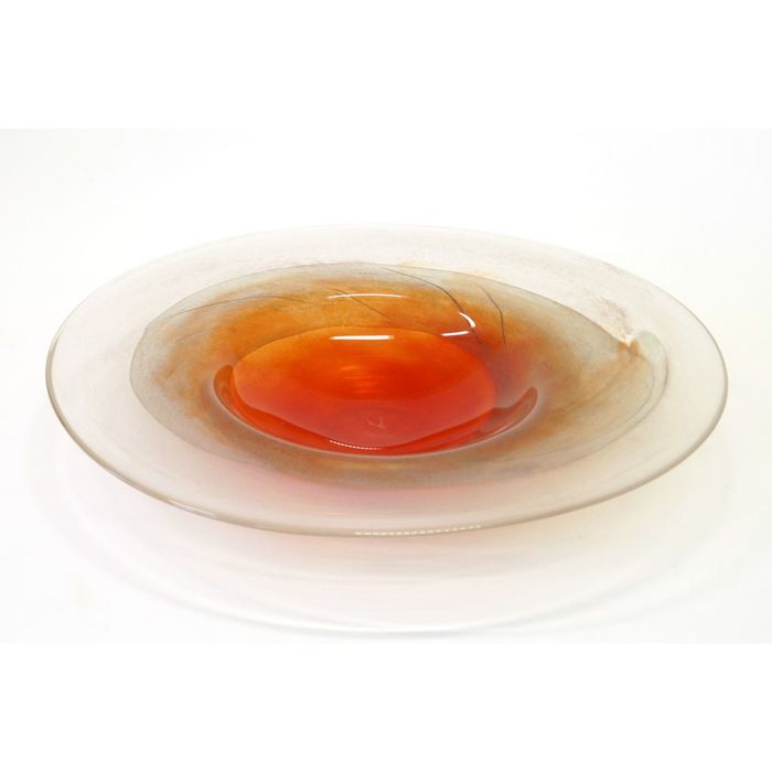 Декоративная гутная ваза "Левангур" блюдо