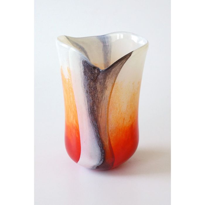 Декоративная гутная ваза "Уссури"