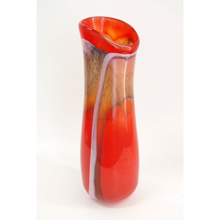 Декоративная гутная ваза "Усмань" кувшин