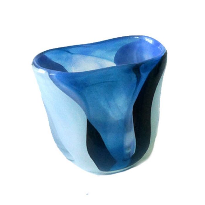 Декоративная гутная ваза "Вильянди" чаша