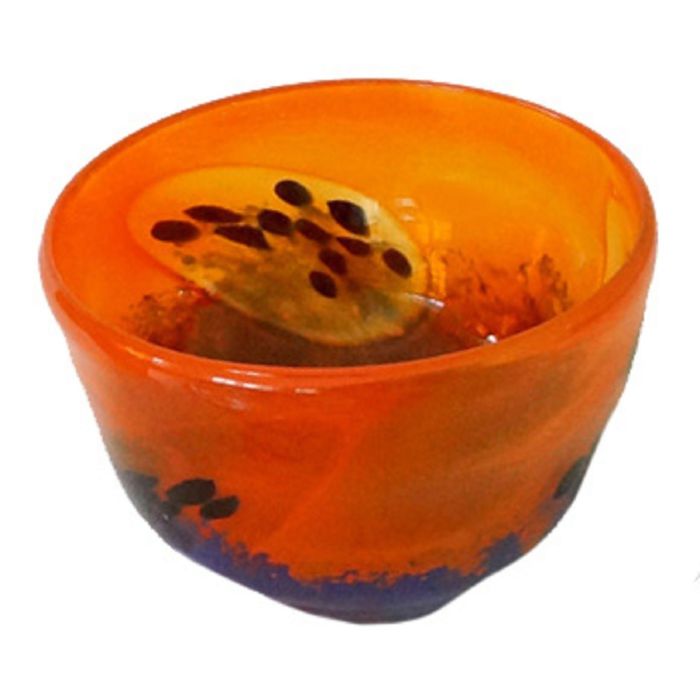 Декоративная гутная ваза "Бразилия" чаша