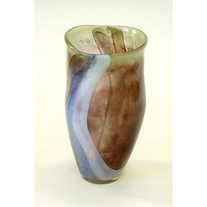 Декоративная гутная ваза "Девица" кувшин