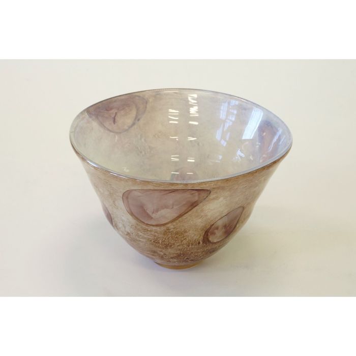 Декоративная гутная ваза "Истра" чаша