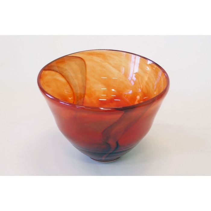 Декоративная гутная ваза "Ларьеган" чаша