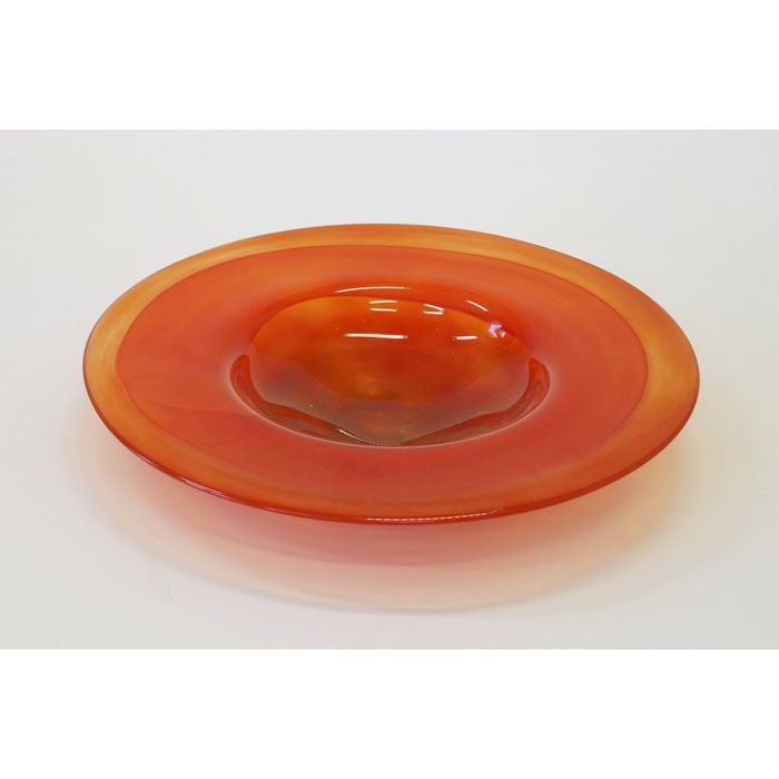 Декоративная гутная ваза "Лоймож" блюдо