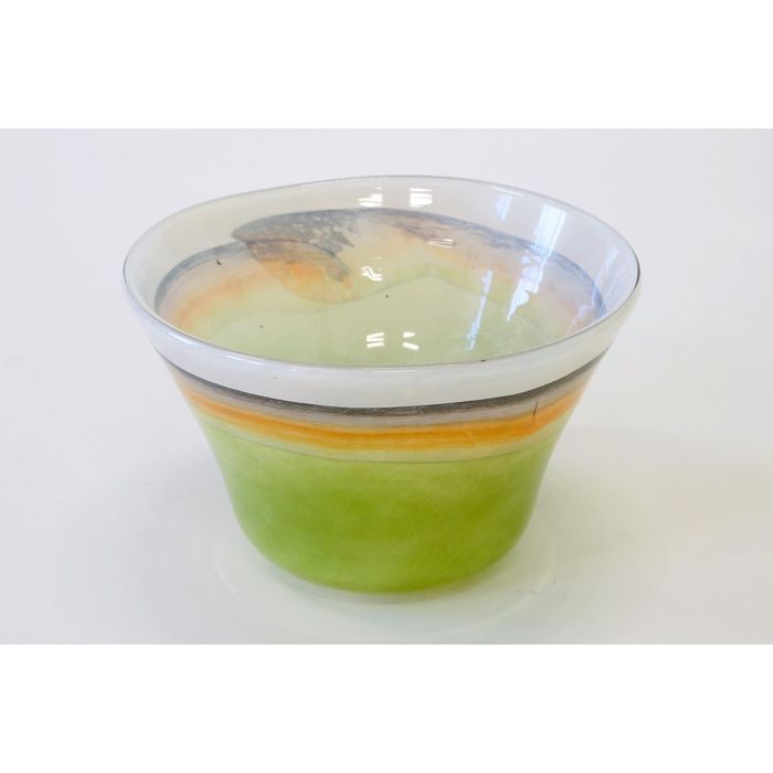 Декоративная гутная ваза "Кинель" чаша