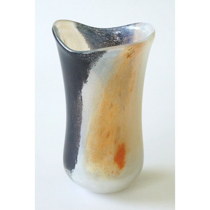 Декоративная гутная ваза "Вайга"