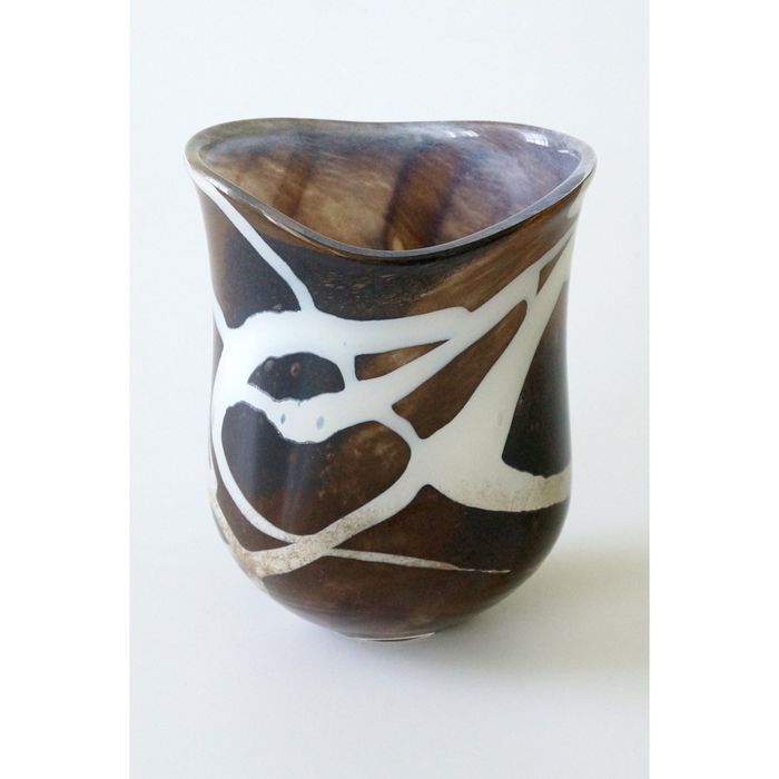 Декоративная гутная ваза "Крин"