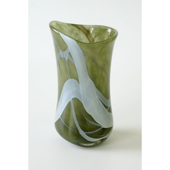 Декоративная гутная ваза "Шарови"