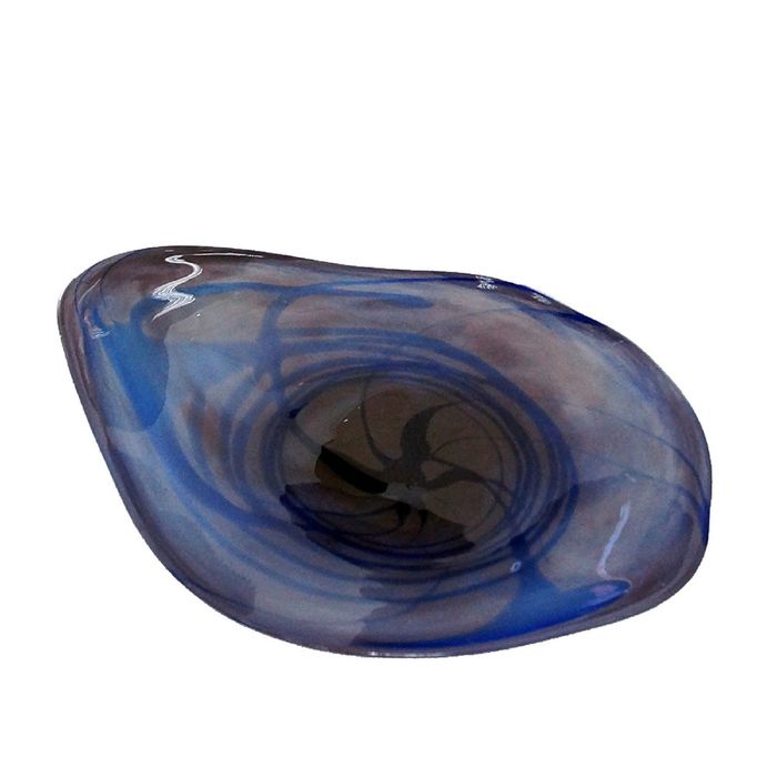 Декоративная гутная ваза "Энтони" блюдо