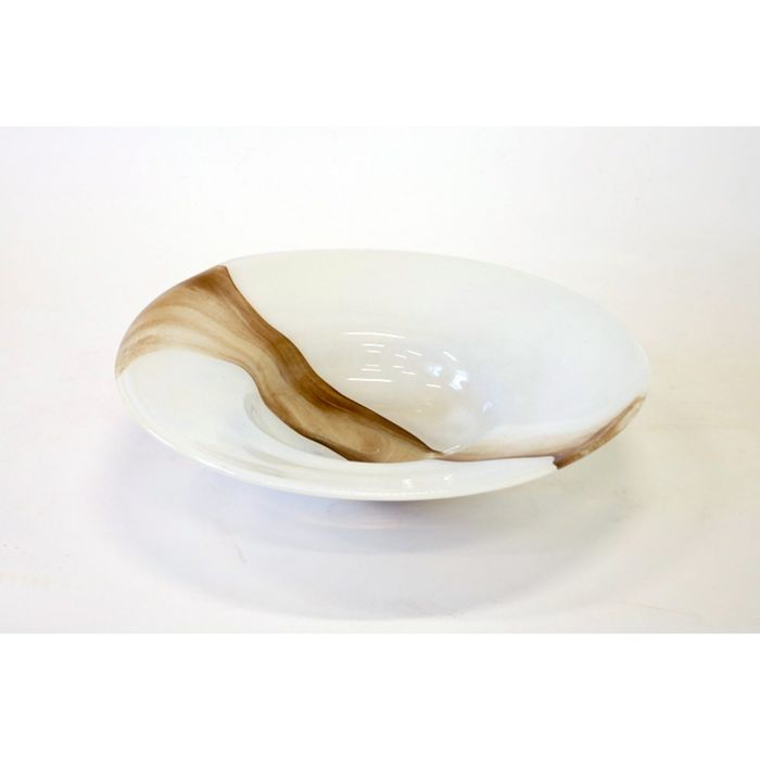 Декоративная гутная ваза "Армас" блюдо