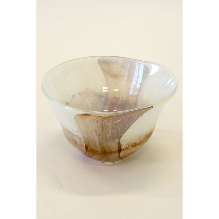 Декоративная гутная ваза "Белбаж" чаша