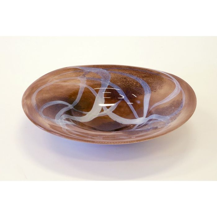 Декоративная гутная ваза "Вигель" блюдо