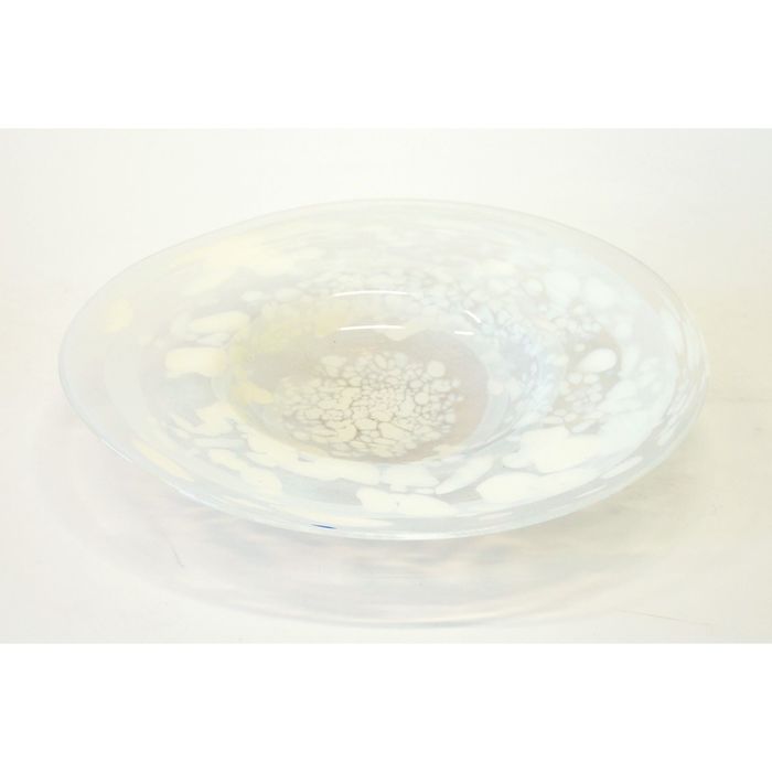 Декоративная гутная ваза "Ветлуга" блюдо