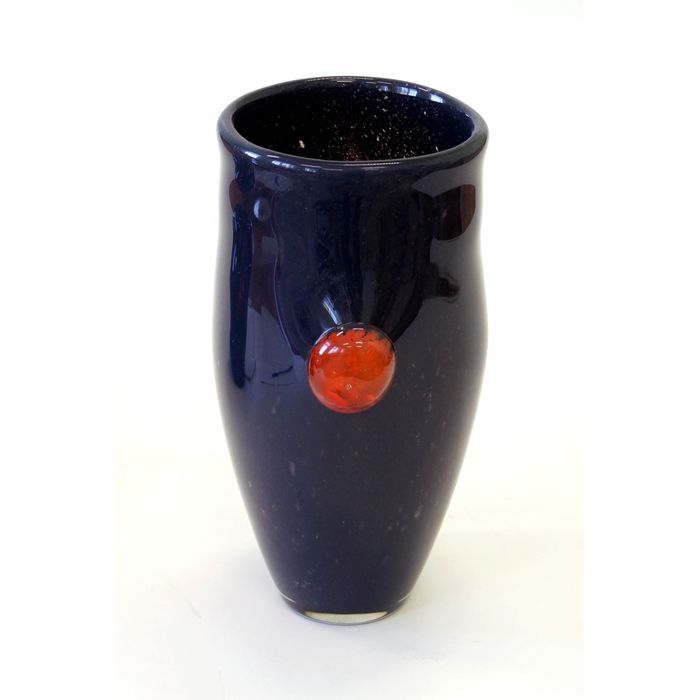 Декоративная гутная ваза "Сирин" кувшин