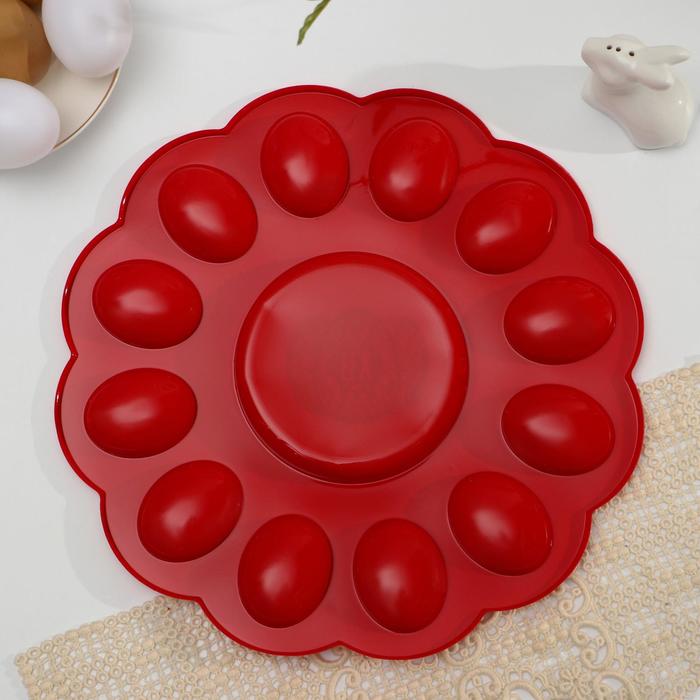 Пасхальная подставка на 12 яиц и кулич "ХВ. Яйца"