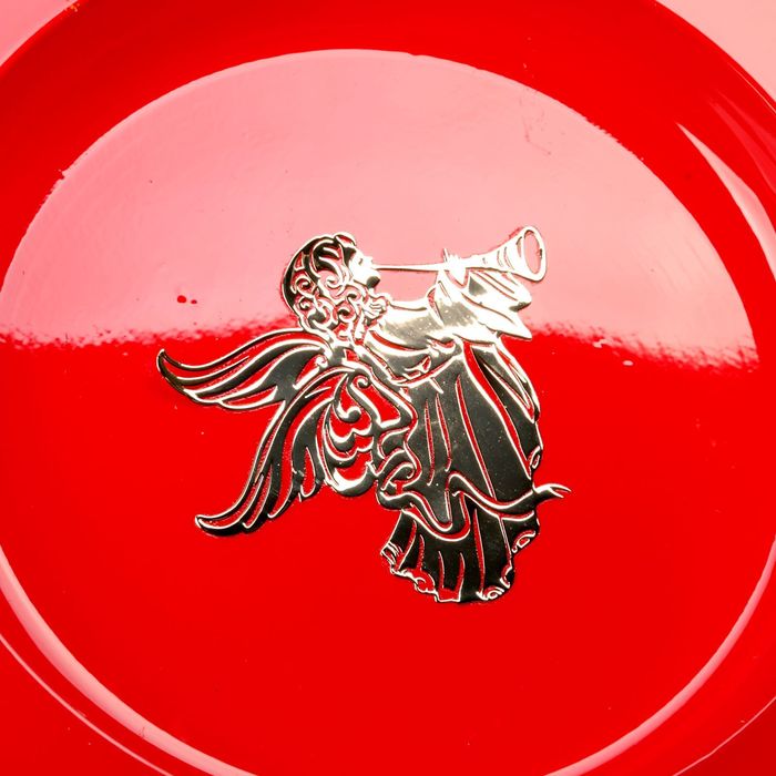 Пасхальная подставка на 12 яиц и кулич "Ангел"