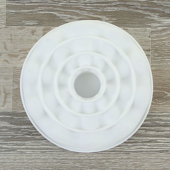 Форма для выпечки и муссовых десертов 21х20,5х5,5 см "Воланы", цвет белый