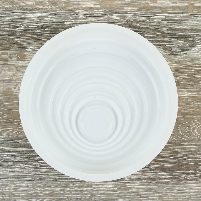 Форма для выпечки и муссовых десертов 20х19х4,5 см "Рябь", цвет белый