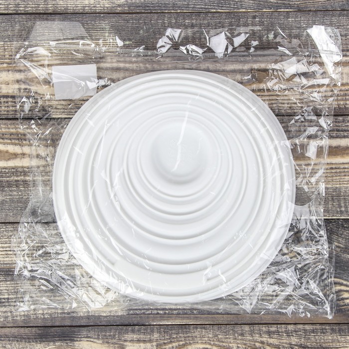 Форма для выпечки и муссовых десертов 20х19х4,5 см "Рябь", цвет белый