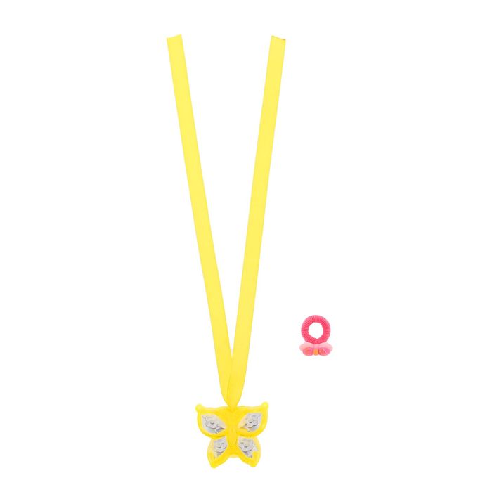 Блеск для губ детский с открыткой "Самой милой!"+ резинка для волос