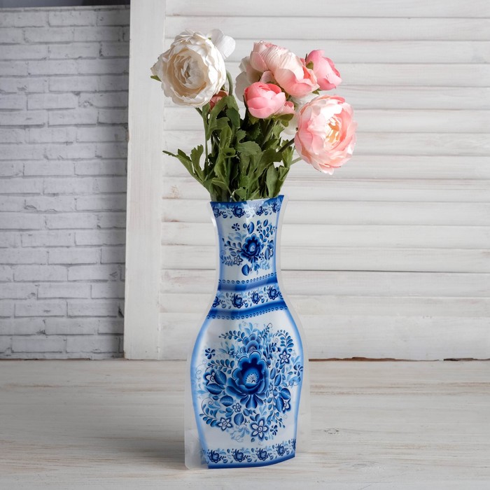 Ваза для цветов складная "Гжель"