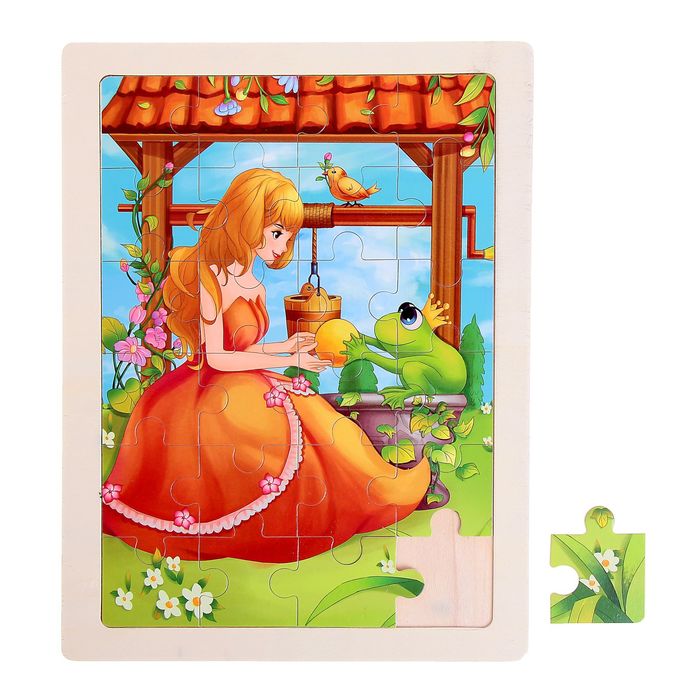 Пазл в рамке "Принцесса и лягушка", 24 элемента