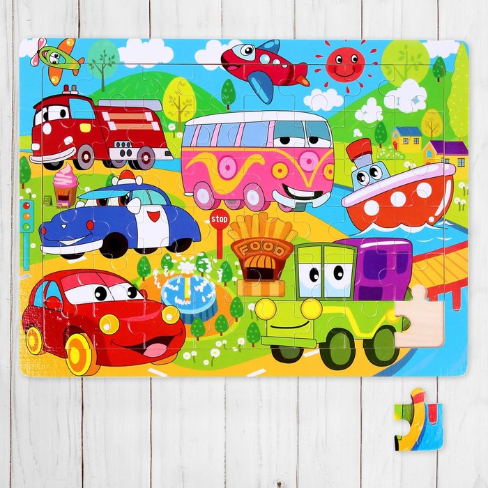 Пазл "Крутые тачки", 48 элементов