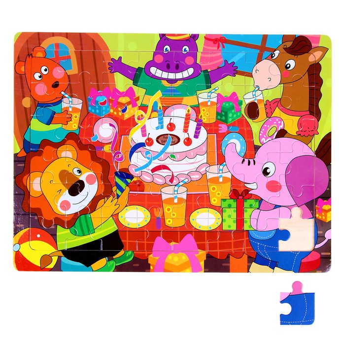 Пазл "Весёлый праздник", 48 элементов