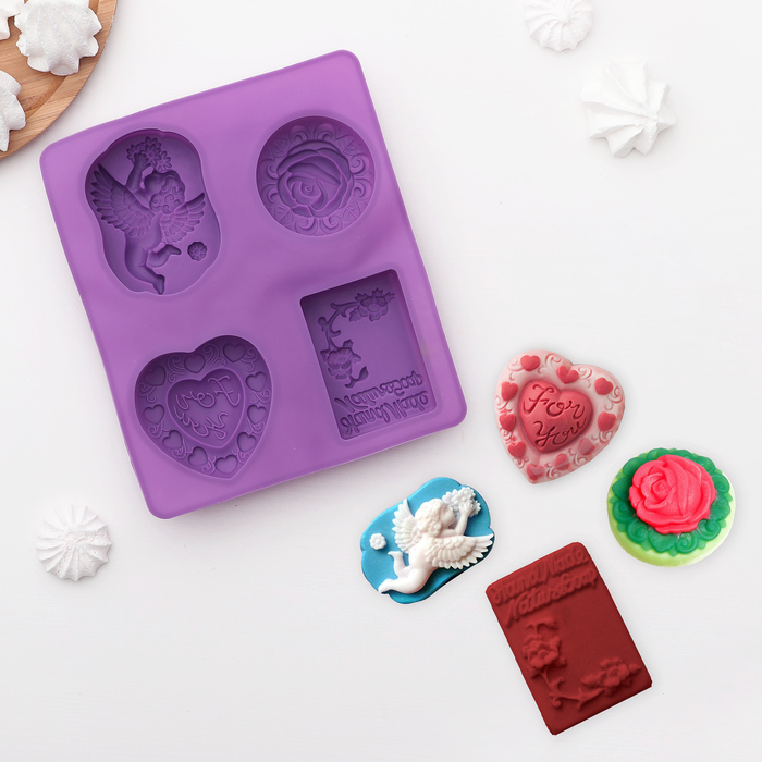 Молд 21,5х18,5х3,5 см "Фантазия", цвета МИКС