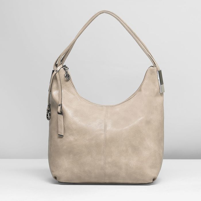 Сумка женская на молнии, 2 отдела, наружный карман, цвет хаки