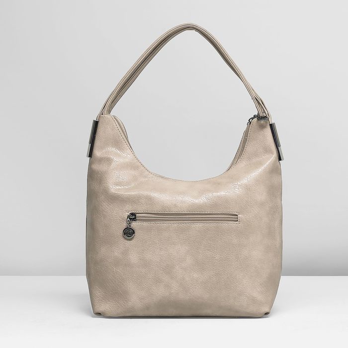 Сумка женская на молнии, 2 отдела, наружный карман, цвет хаки