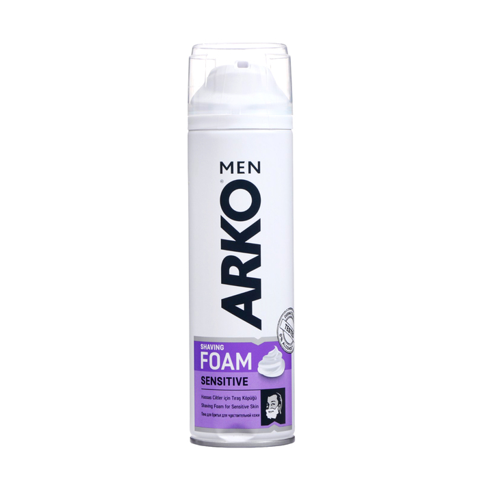 Пена для бритья Arko Men Sensitive, 200 мл пена для бритья arko men extra sensitive для чувствительной кожи 200 мл