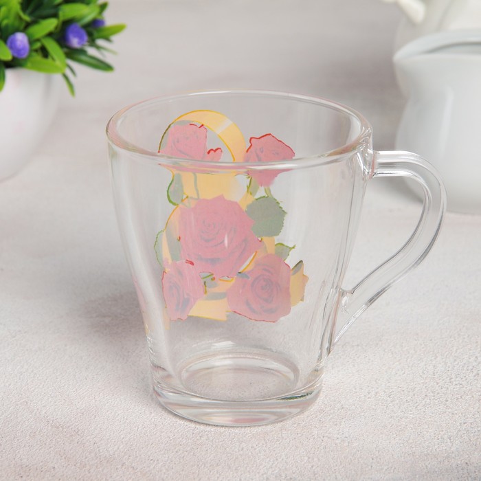 Кружка 250 мл "8 марта", рисунок МИКС, в подарочной упаковке