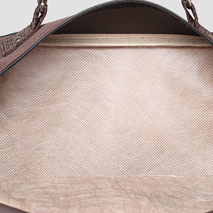 Рюкзак школьный на молнии, 2 отдела, 2 наружных кармана, цвет оранжевый/коричневый