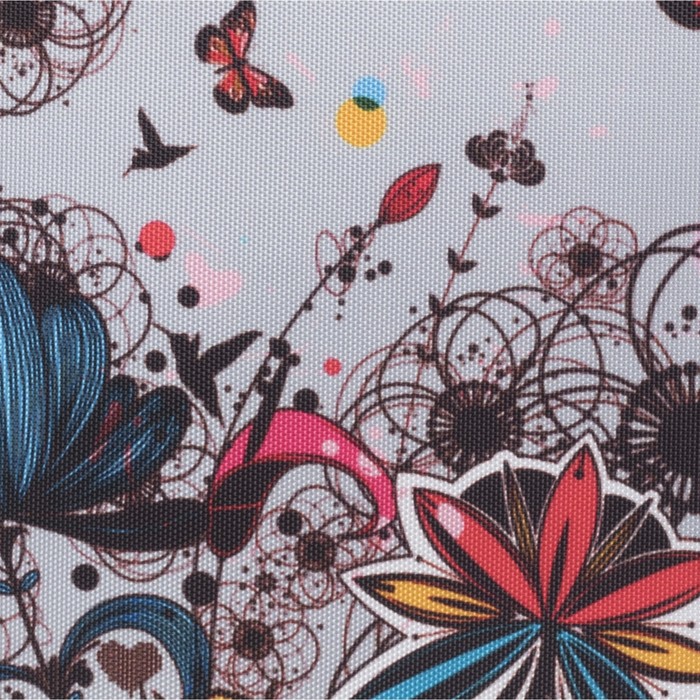 Рюкзак школьный на молнии, 2 отдела, 2 наружных кармана, цвет серый/красный