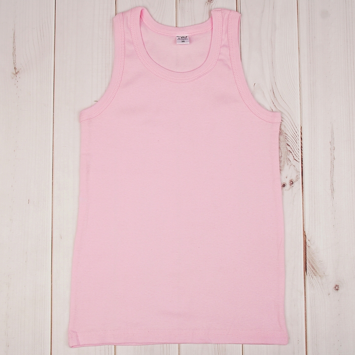Майка для девочек, розовый, 98-104 см (28)