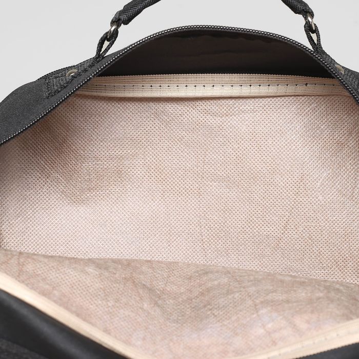 Рюкзак школьный на молнии, 2 отдела, 2 наружных кармана, цвет чёрный/красный