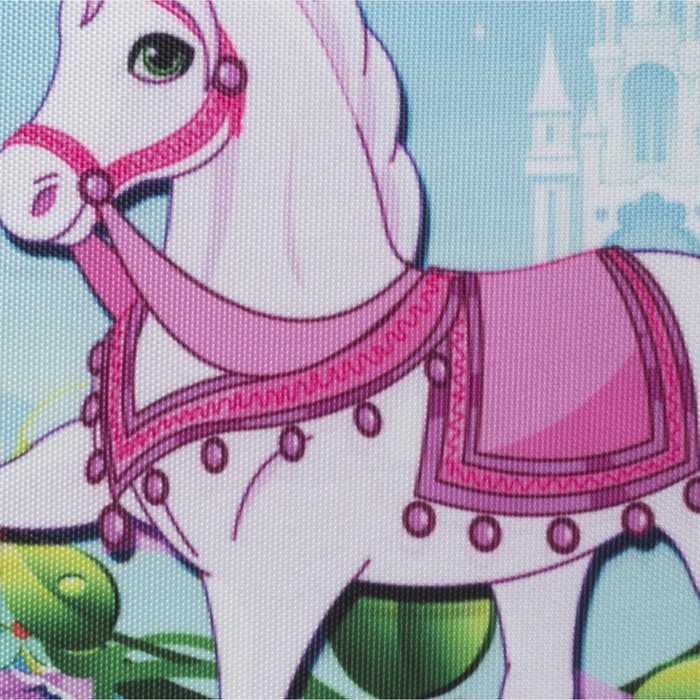 Рюкзак школьный на молнии, 2 отдела, 2 наружных кармана, цвет голубой/серый