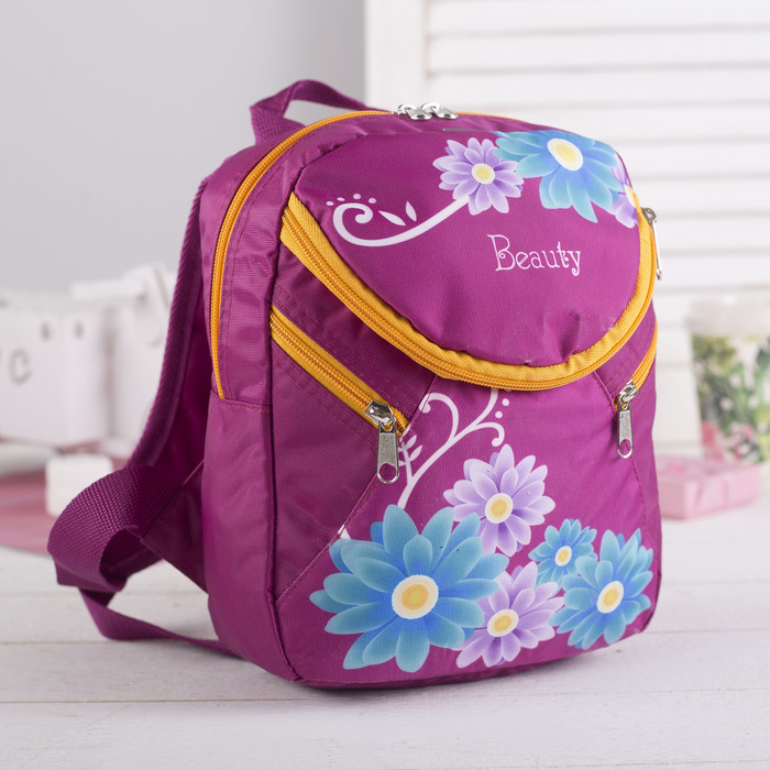 Рюкзак детский на молнии, 1 отдел, цвет розовый